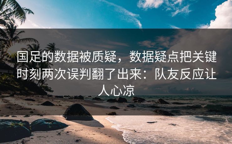 国足的数据被质疑，数据疑点把关键时刻两次误判翻了出来：队友反应让人心凉